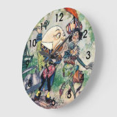 ワンダーランドのハンプティ ラージ壁時計 (傾斜)