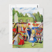 ワンダーランドのハートとアリスの女王 ポストカード (正面/裏面)