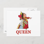 ワンダーランドのハートアリスの女王 ポストカード (正面/裏面)