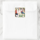 ワンダーランドのハート女王からの招待状 スクエアシール (バッグ)