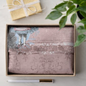 ワンダーランドのピンクと青のキャタピラーアリス 薄葉紙 (ギフト)