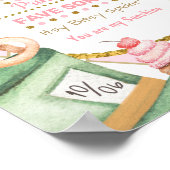 ワンダーランドのピンクアリス誕生日統計マイルストーン ポスター (角)