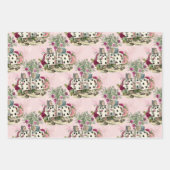 ワンダーランドのフローラカードのアリスオンピンク ラッピングペーパーシート (正面2)