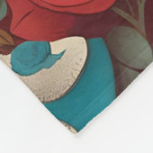 ワンダーランドのブラックアリス フリースブランケット (角)