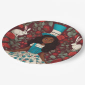 ワンダーランドのブラックアリス ペーパープレート (アングル)