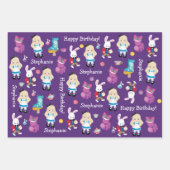 ワンダーランドのブロンド・アリスの冒険 ラッピングペーパーシート (正面)