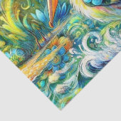 ワンダーランドのペリカンバードフローラデコページ 薄葉紙 (詳細)