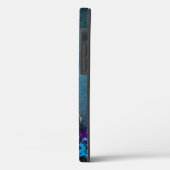 ワンダーランドのモノグラムヴィンテージダークブルーアリス Case-Mate iPhoneケース (裏面 / 左)