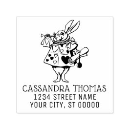 ワンダーランドのラビットトランペーターアリス セルフインキングスタンプ