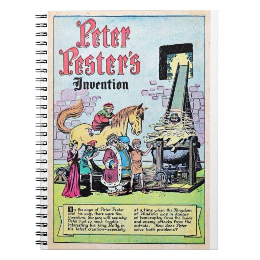 ワンダーランドの冒険 – 音楽 – ファンタジー – ロボット ノートブック (正面)