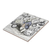 ワンダーランドの時計に登場する白うさぎのアリス タイル (側面)