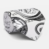 ワンダーランドの時計に登場する白うさぎのアリス ネクタイ (ロール)