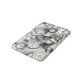 ワンダーランドの時計に登場する白うさぎのアリス バスマット (アングル)