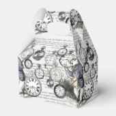 ワンダーランドの時計に登場する白うさぎのアリス フェイバーボックス (裏面サイド)