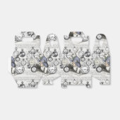 ワンダーランドの時計に登場する白うさぎのアリス フェイバーボックス (折り畳みなし)