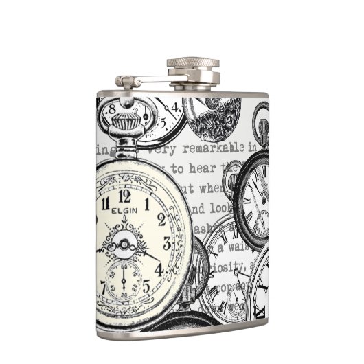 ワンダーランドの時計に登場する白うさぎのアリス フラスク (右)