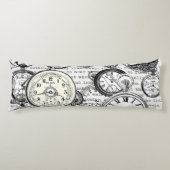 ワンダーランドの時計に登場する白うさぎのアリス ボディピロー (正面)