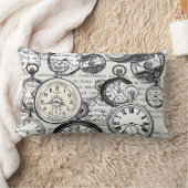 ワンダーランドの時計に登場する白うさぎのアリス ランバークッション (ブランケット)