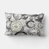 ワンダーランドの時計に登場する白うさぎのアリス ランバークッション (裏面)