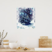 ワンダーランドの白いクリスマス ポスター (キッチン)