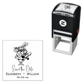 ワンダーランドの白うさぎアリス セルフインキングスタンプ (インサイチュ)