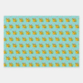 ワンダーランドの白うさぎコートラッパTrumpeter Alice 3 ラッピングペーパーシート (正面3)