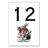 ワンダーランドの白うさぎコート・トランペーター・アリス テーブルナンバー (裏面)