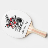 ワンダーランドの白うさぎコート・トランペーター・アリス 卓球ラケット (横)