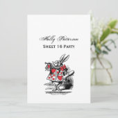 ワンダーランドの白うさぎコート・トランペーター・アリス 招待状 (スタンド正面)