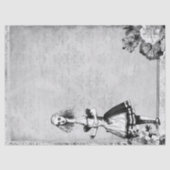 ワンダーランドの白と黒のフローラの背の高いアリス 薄葉紙 (正面)