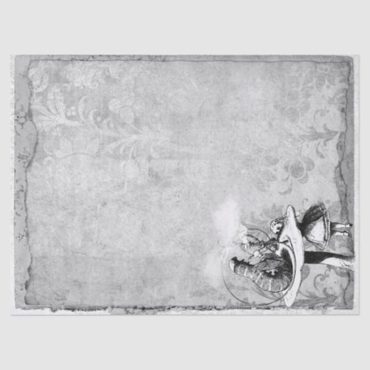 ワンダーランドの白黒毛虫アリス 薄葉紙 (正面)