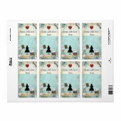 ワンダーランドの蔵書票でアリス一冊 ラベル (フルシート)