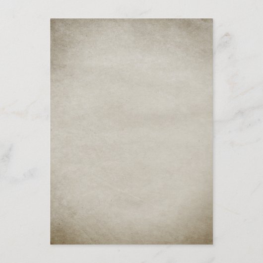 ワンダーランドの詳細でほこりっぽい青結婚アリス エンクロージャーカード (裏面)