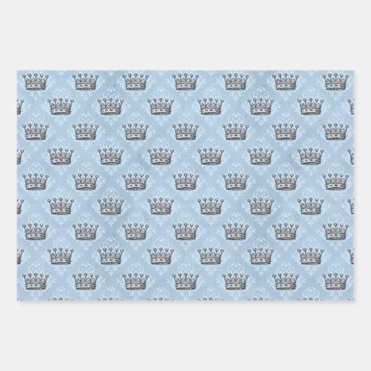 ワンダーランドの赤ちゃんシャワーでほこりっぽいブルー&ピンクアリス ラッピングペーパーシート (正面)