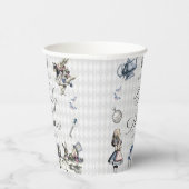 ワンダーランドの赤ちゃんシャワーでほこりっぽいブルー&ピンクアリス 紙コップ (右)