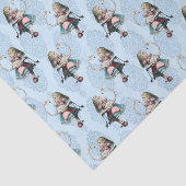 ワンダーランドの赤ちゃんシャワーでほこりっぽいブルー&ピンクアリス 薄葉紙 (詳細)