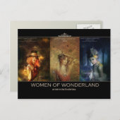 ワンダーランドはがきの女性 ポストカード (正面/裏面)
