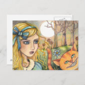 ワンダーランドはがき内の不確かなアリス ポストカード (正面/裏面)