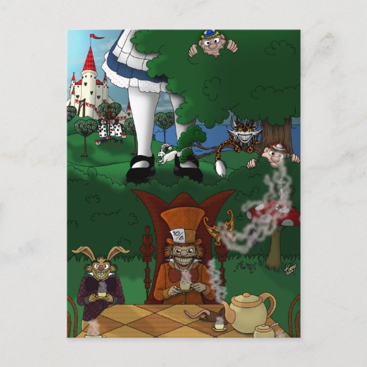 ワンダーランドはがき ポストカード (正面)