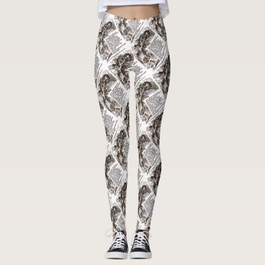 ワンダーランドは不機嫌の中に行きたくない引用文 レギンス (正面)