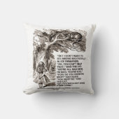 ワンダーランドは不機嫌の人々の間に移動したくない引用文 クッション (正面)