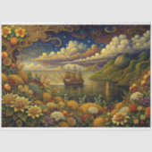 ワンダーランドへの航海ファンタジーシースケープデクページ 薄葉紙 (正面)