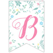 ワンダーランドをテーマにした赤ちゃんシャワーの甘いアリス バンティングフラッグ (第3の旗)