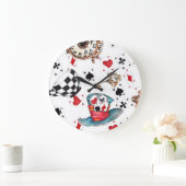 ワンダーランドアクリルのアリスの壁掛け時計 ラージ壁時計 (ホーム)