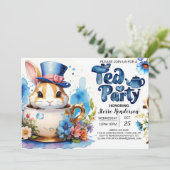 ワンダーランドアドベンチャー茶パーティーベビーシャワー 招待状 (スタンド正面)