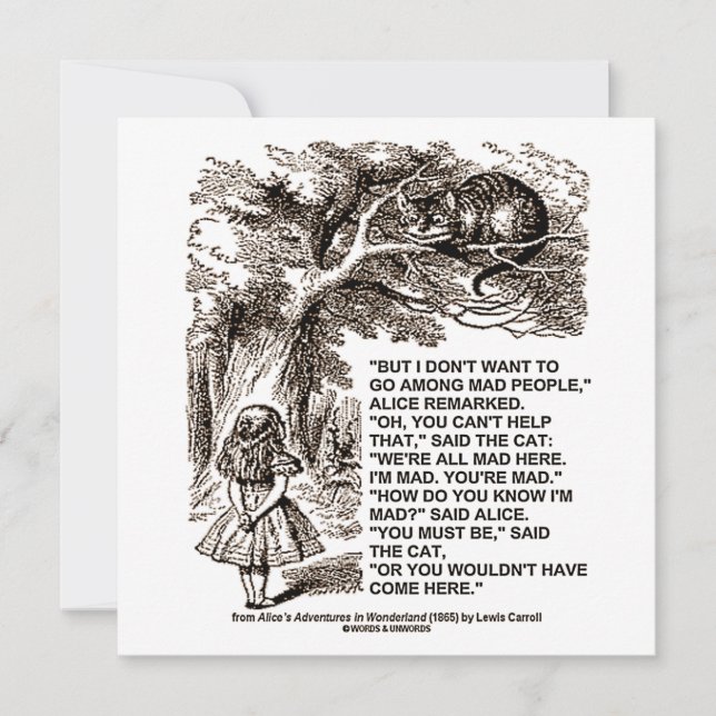 ワンダーランドアリスゴーインズ不機嫌人引用文 (正面)