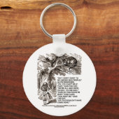 ワンダーランドアリスゴーインズ不機嫌人引用文 キーホルダー (正面)