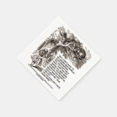 ワンダーランドアリスゴーインズ不機嫌人引用文 スタンダードカクテルナプキン (角)