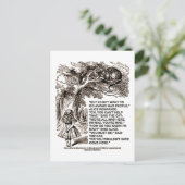 ワンダーランドアリスゴーインズ不機嫌人引用文 ポストカード (スタンド正面)