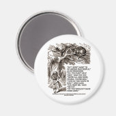 ワンダーランドアリスゴーインズ不機嫌人引用文 マグネット (正面/裏面)